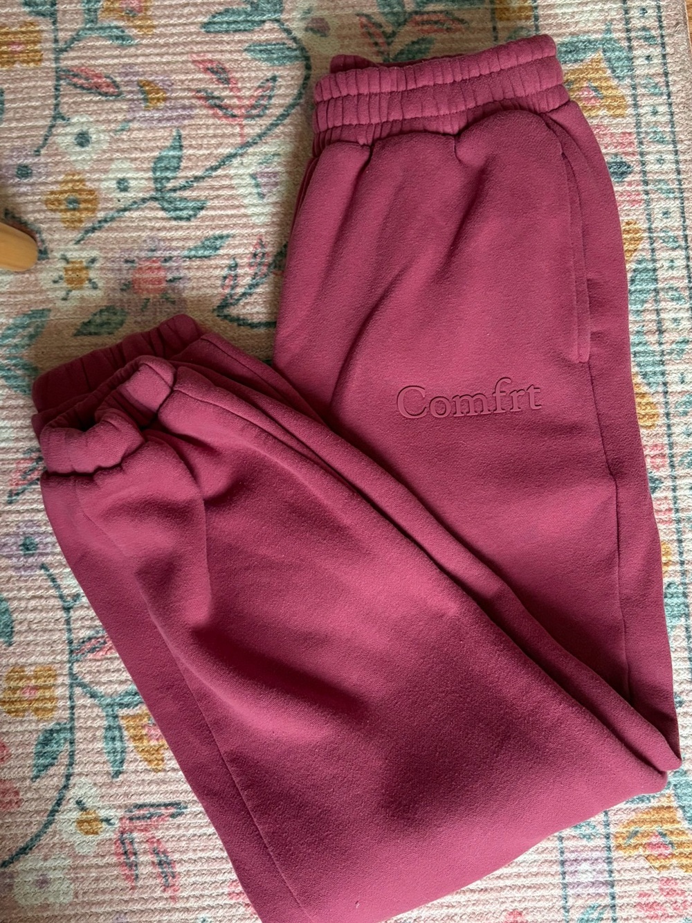 Comfort Fleece Joggers - Berry Pink